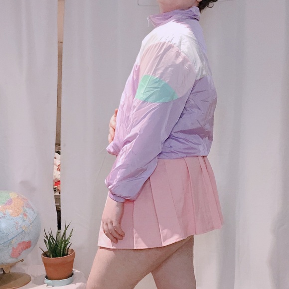Pastel Colourblock Kawaii Windbreaker - Picture 3 of 4
